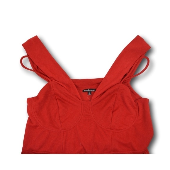 Charlotte Russe - Plus Size Red Empire Style Dress - Picture 2 of 3